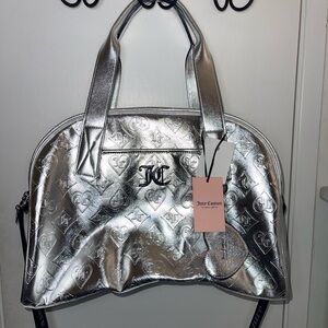 NWT Juicy Couture Silver Women's Duffel Bag
